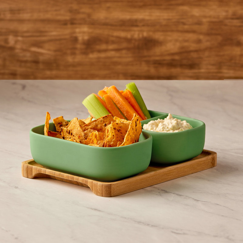 Share Rectangular Bowls, Green