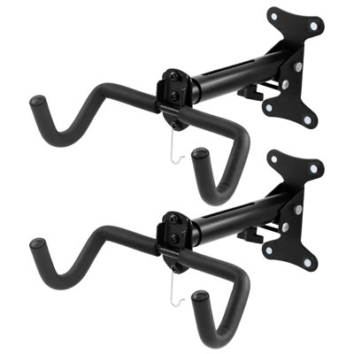Cyfie Bike Wall Mount Garage Rack Hanger, Adjustable Horizontal Bicycle Garage Storage Hooks Indoor Bike Hook Holder for Haning Mountain Road Hybrid Bike in Apartment (2 Pack)