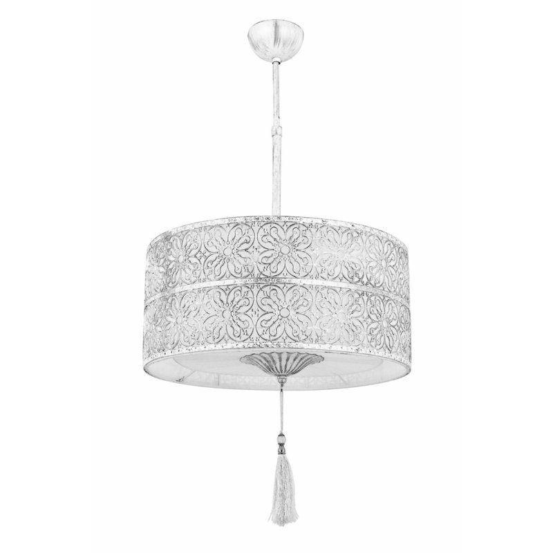 Luminaire suspendu cylindrique à 1 lumière