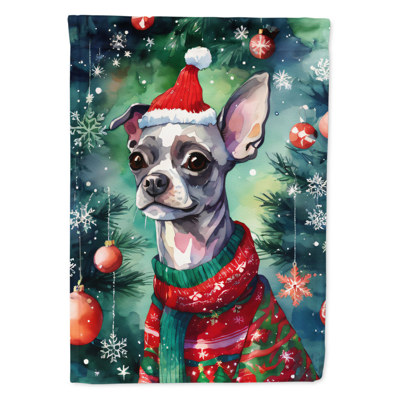 Double Sided Polyester Christmas, 40'' H x 28'' W