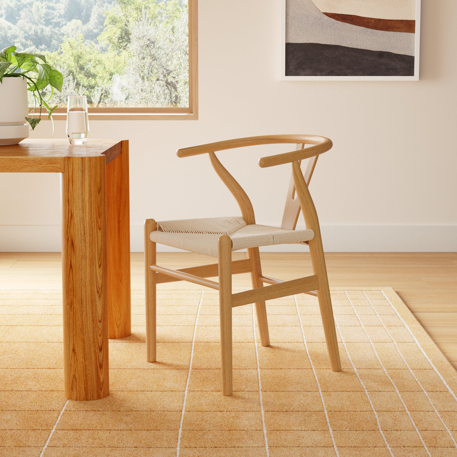 Margo Dining Armchair, Burlywood/Beige