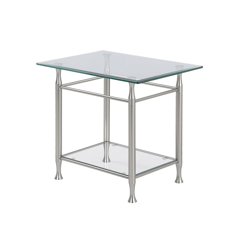Yoko Glass Top End Table