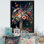 «Retro Still Life with Blossoming Wildflowers I», reproduction sur toile
