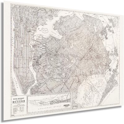 HISTORIX Vintage 1922 Queens New York City Map Poster - 18X24 Inch Queens NYC Map Wall Art Decor - Old Metropolitan Map Of New York City - Includes In -  HISTORIC PRINTS, ENMAP0140_1824