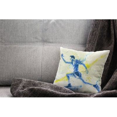 Running Square Throw Cushion