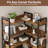 5-Tier Convertible Corner Bookshelf, L-Shaped Industrial Bookcase for Home Office, Living Room, Study