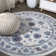 Hatha Modern Persian Vintage Moroccan Traditional Ivory/Blue/Red Rug