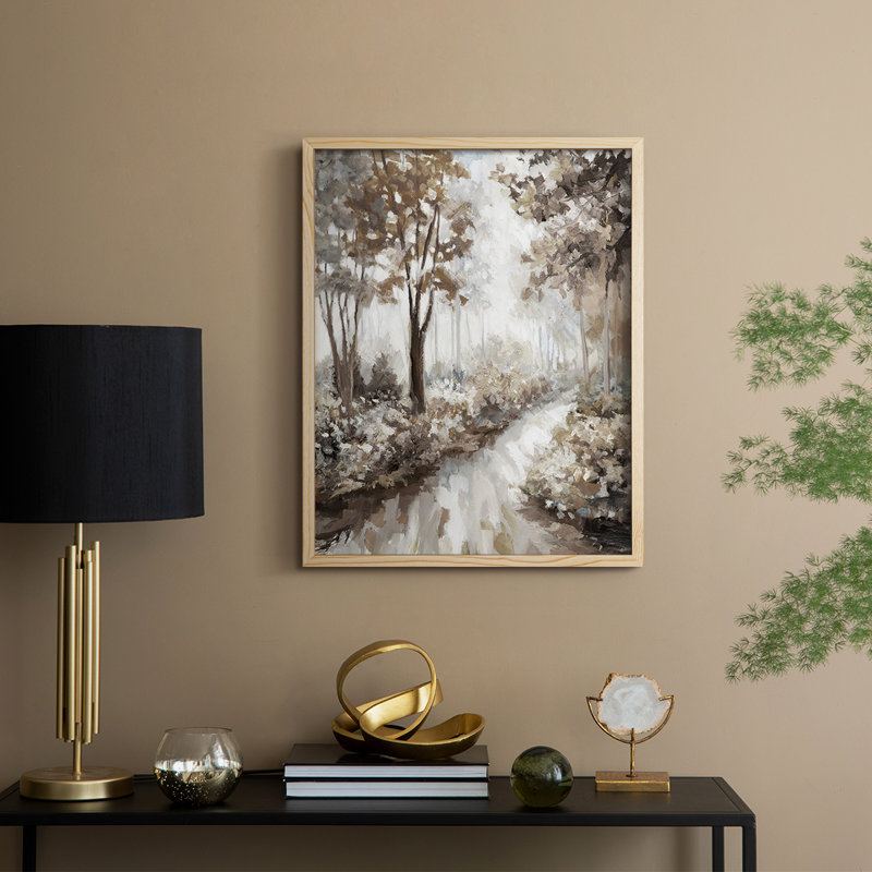 Into the Woods, reproduction encadrée - bois massif, H 15 po x l 12 po