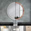 Huldar Glass Flat Wall Mirror