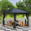 32.5 Ft. W x 25 Ft. D Metal Hardtop Gazebo