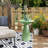 Small Patio Side Table, Metal Outdoor Side Table No Assembly-1469141993