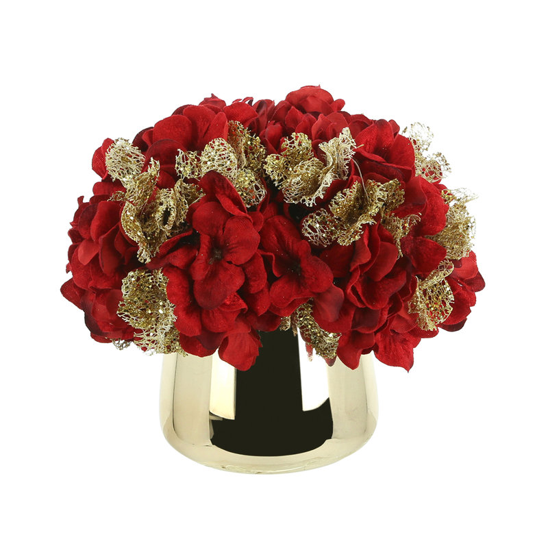 Hydrangea Holiday Arrangement Bundle