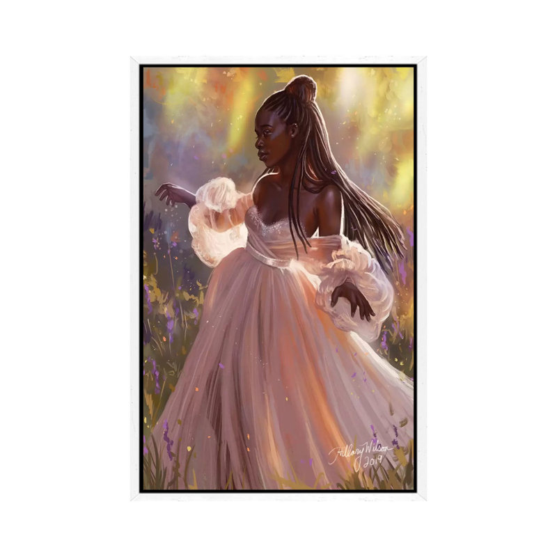 Princess by Hillary D Wilson - Print on Canvas, White Framed, 66.04cm H x 45.72cm W x 3.81cm D