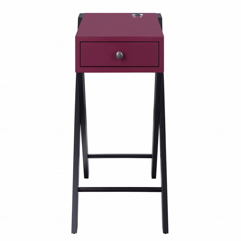 Table d'appoint avec ports USB, Bourgogne