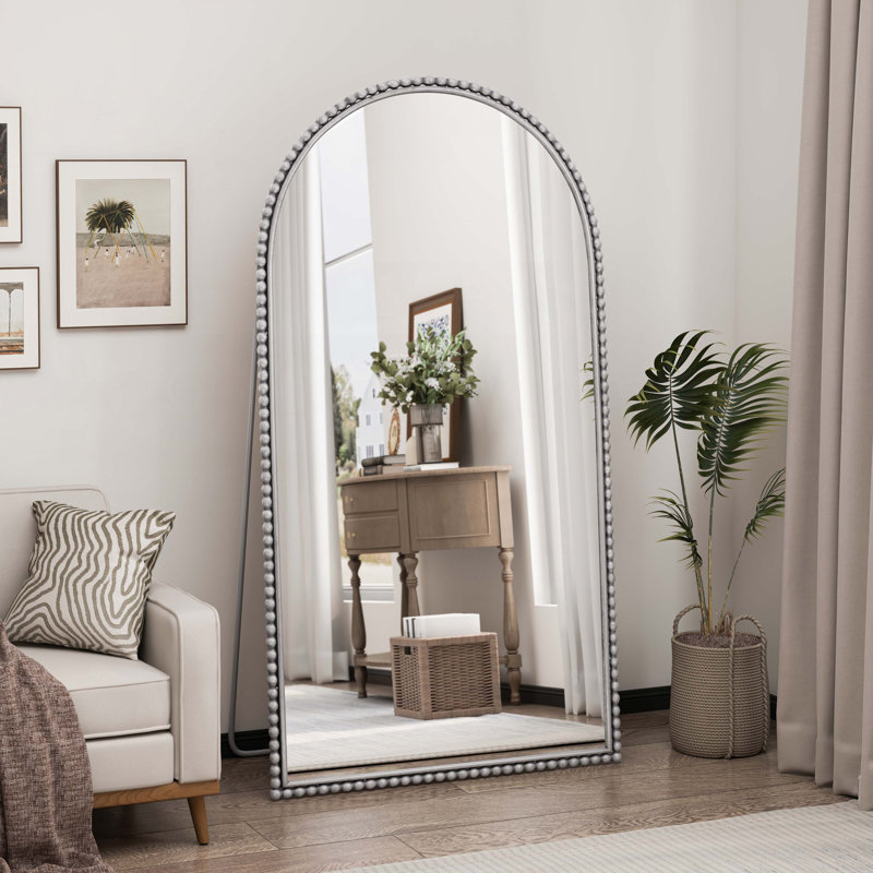 Miroir pleine grandeur en fer, Argent argent