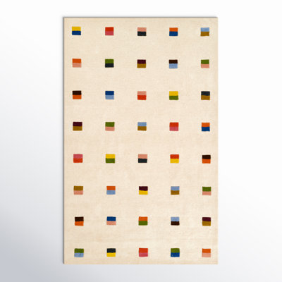 Xola Multi Hand-Tufted Geometric Wool Rug