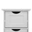 Armoire de rangement blanche pour salle de bain