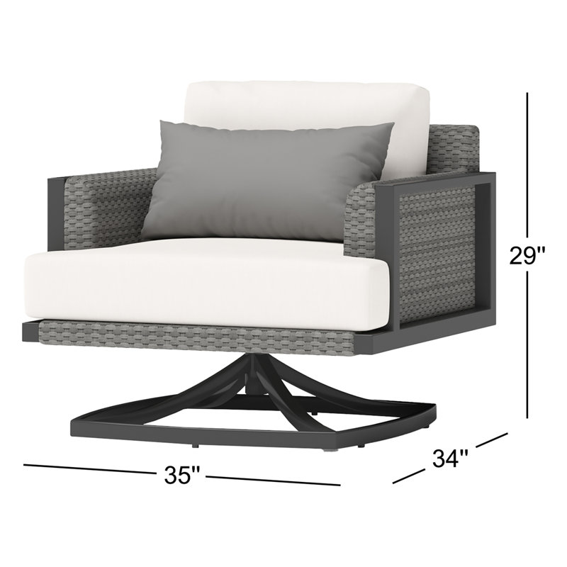 Patio Chair With Sunbrella Cushions (Set of 2)
