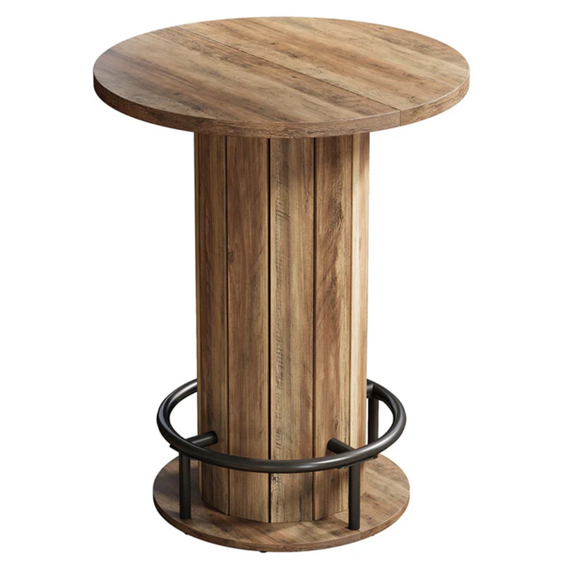 Petite table de réunion (sans la chaise), Brun rustique