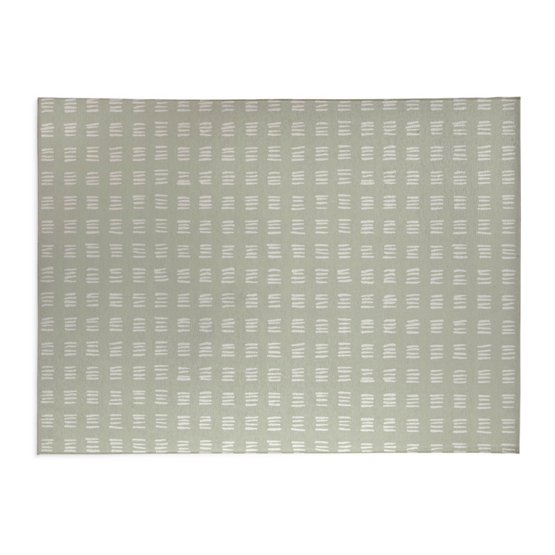 Dash Peach Indoor Doormat, 36" W x 60" L, Light Green