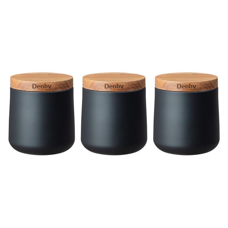 Denby Storage Canister, Mixed, Black