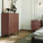 5-Drawers Dresser Organizer with Mid-century Design for Bedroom, Walnut-1343588948