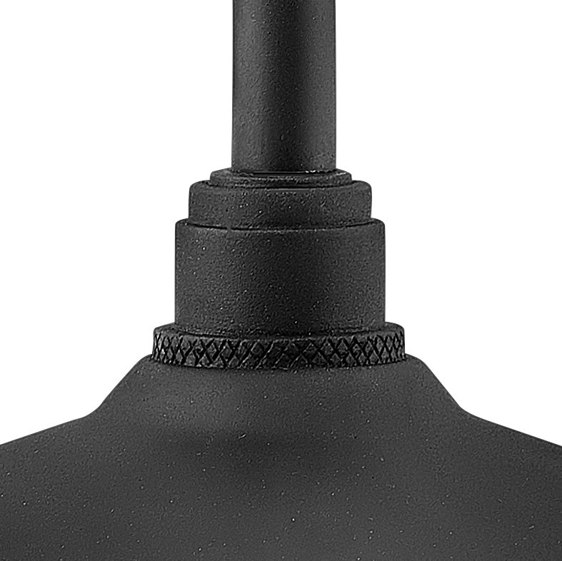 Foundry Low Voltage Pathway Light, Textured Black