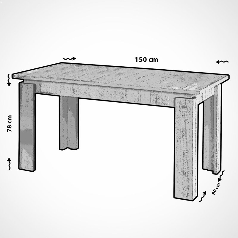 Abderdeen Extendable Dining Table, Brown