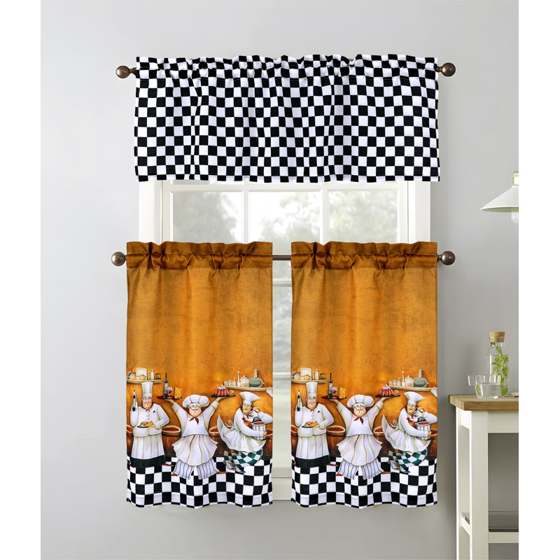 Chef Cucina Kitchen Curtain Set