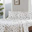 Ensemble de 3 draps pour lit simple 100% flanelle de coton à motif d'arbres et de camions Lavable à la machine - Simple pour matelas jusqu'à 12 po de profondeur 14 po Contient 1 plat 2 taies d'oreiller en velours doux au toucher-121170466