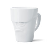 Coffee Mug With Handle, Grumpy Face