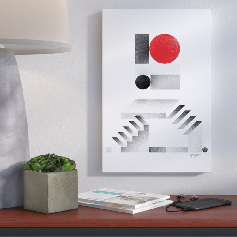 Openspace Openspace III by Antony Squizzato - Print, 26" H x 18" W x 1.5" D, Black Framed Canvas, No Mat