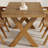 Brown Rectangular Solid wood Butterfly Leaf Dining Table-1787592793