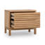 Graball 60.96cm W Solid Wood Bedside Table-2088240905