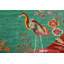 Tapis art déco vert 10 x 14
