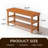 Babb Wood Shelves Storage Bench-381882920