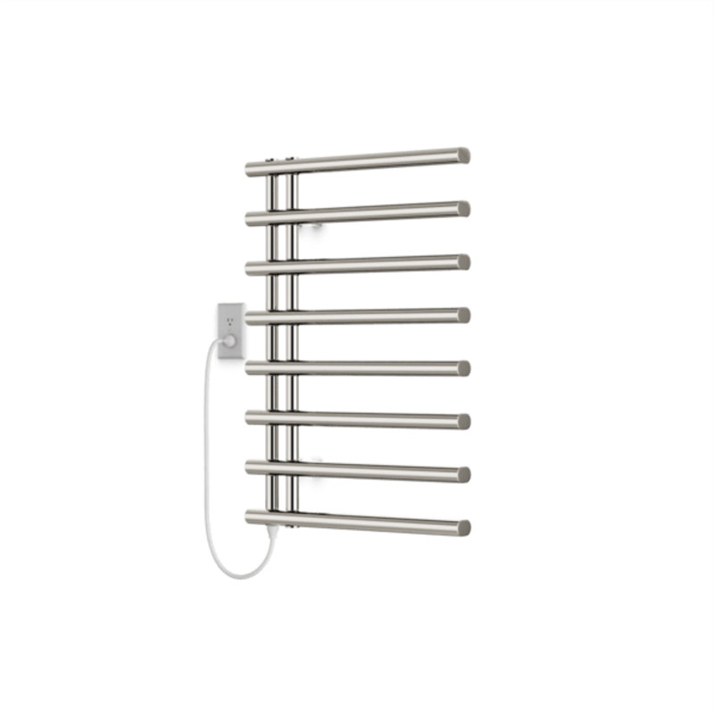 Chauffe-serviettes à panneau plat, Nickel poli