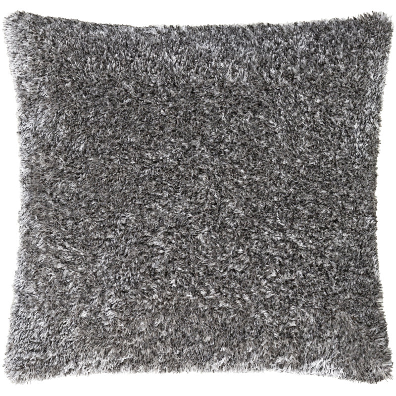 Flokati Throw Pillow, 27" x 27", Brown, Pillow Cover Only - No Insert