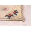 Tapis crème / bleu / rouge noué à la main de conception unique 6 pi 6 po x 9 pi 4 po Annekee