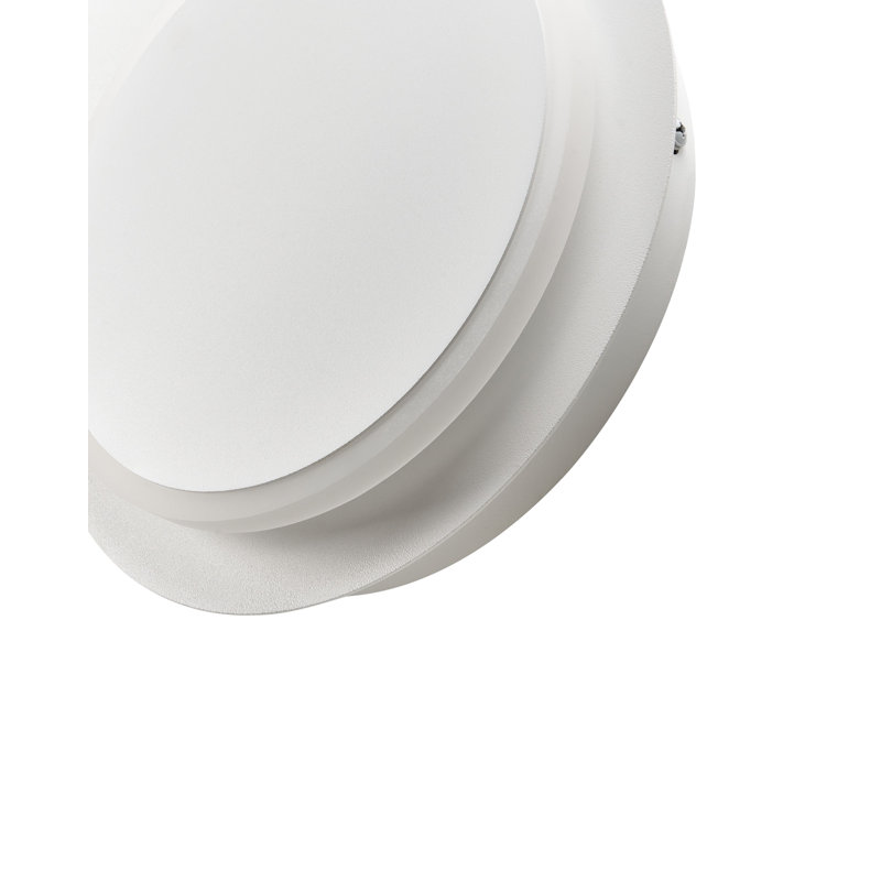 Iron LED Flush Mounted Sconce, White
