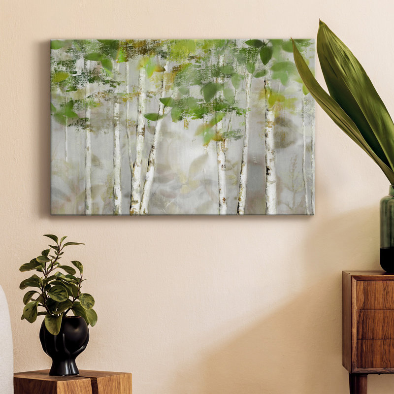 Evergreen Forest - peinture sur toile tendue, H 18 po x l 12 po x P 1 po