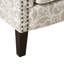 Fauteuil à dossier serré, finition bois, mousse haute, H 35,09 po x l 28,5 po, P Club, 56%, rayonne, 44%, structure solide