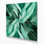 «Geometric Abstraction 25», art mural sur toile verte
