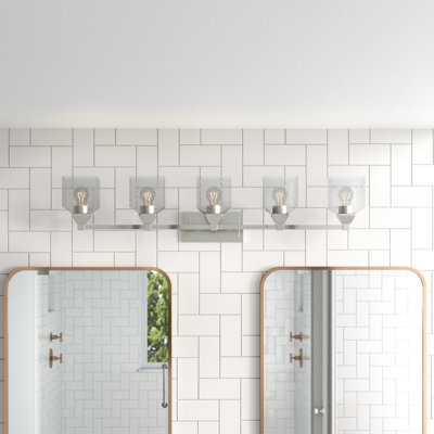 Éclairage pour salle de bain à intensité variable 5 lumières Ashanni