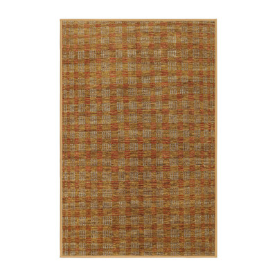 Tapis décoratif brun contemporain