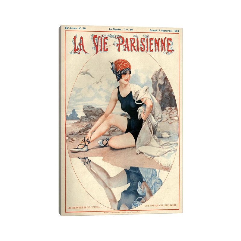 1927 La Vie Parisienne Magazine Cover by Cheri Herouard - Gallery-Wrapped Canvas Giclée on Canvas, Canvas
