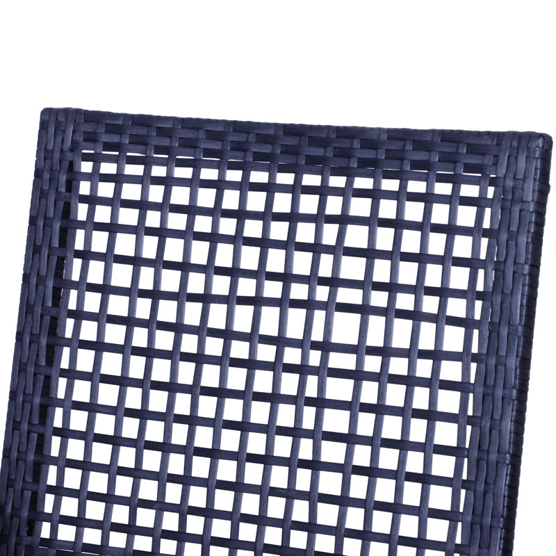 Outsunny 3Pcs Patio Bar Set With Soft Cushion