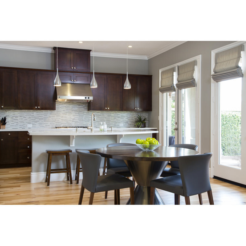 1 - Light Single Pendant, Satin Nickel