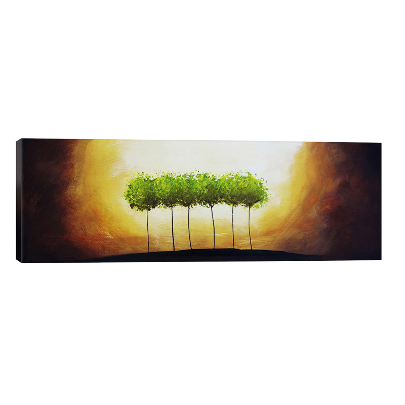 Family #3 by Heather Offord - Wrapped Canvas Panoramic Painting, 30.48 cm H x 91.44 cm W x 1.91 cm D