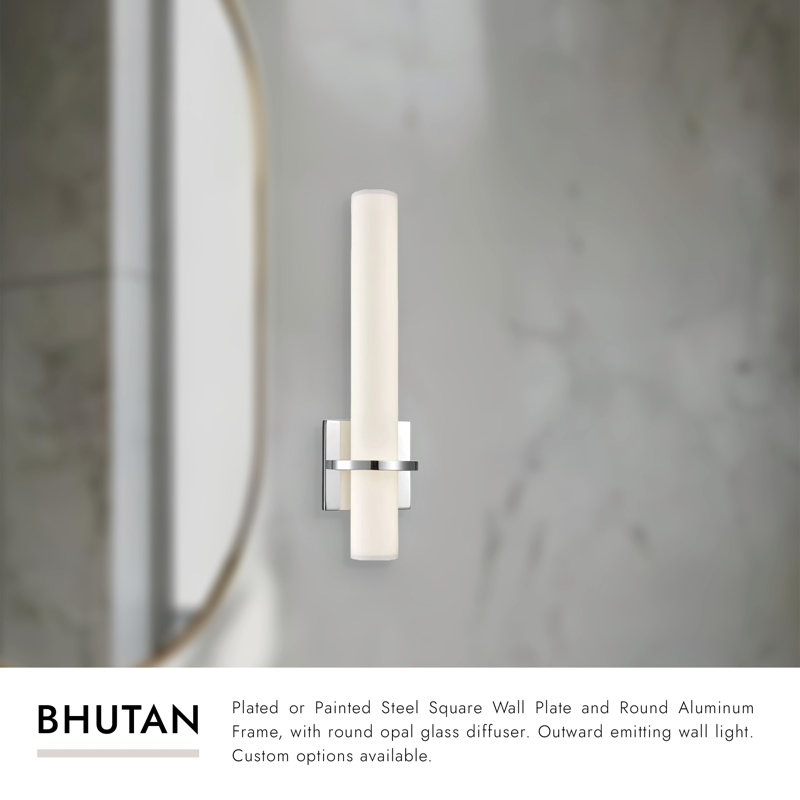 Bhutan 1 - Light LED Wallchiere, Black